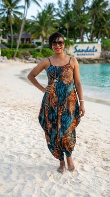 Vibrant Teal Multi Maxi