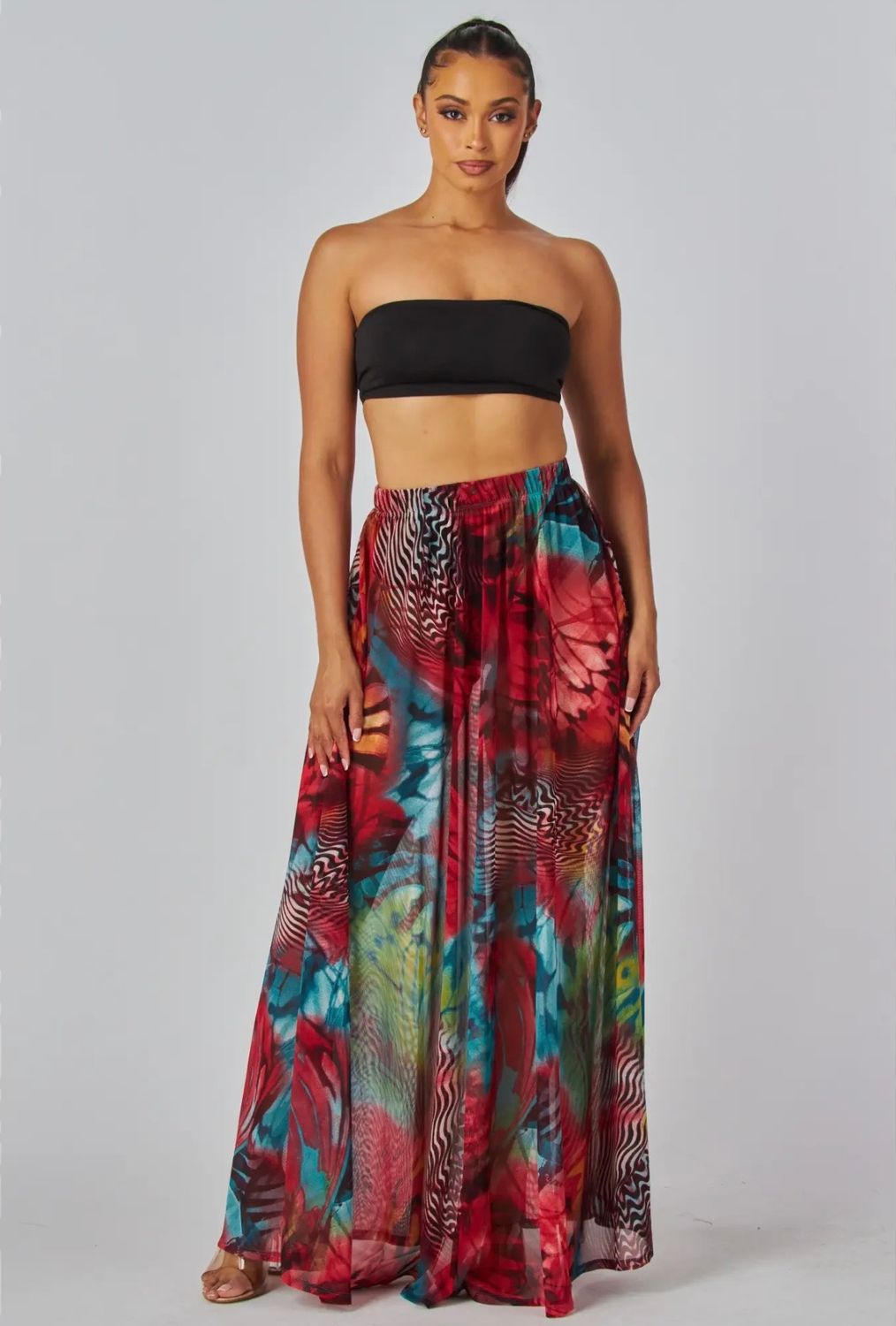 Island Vibes Mesh Skirt