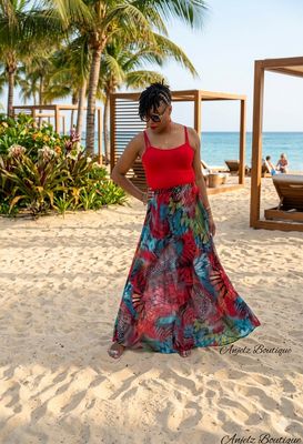 Island Vibes Mesh Skirt