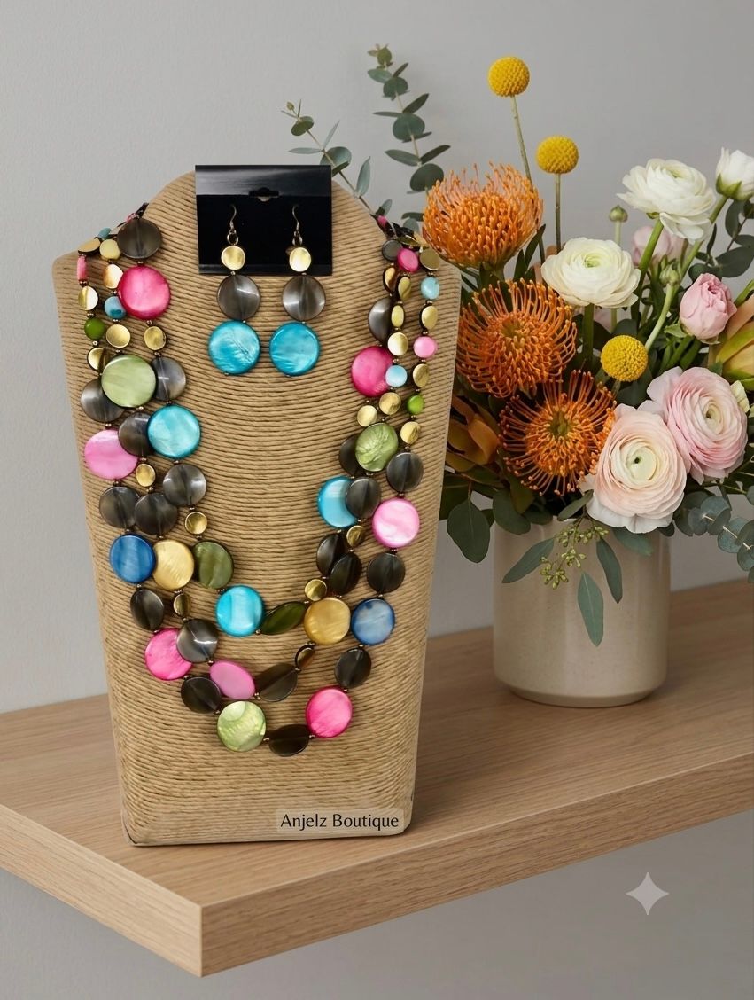 Colorful Pearlized Circle Set