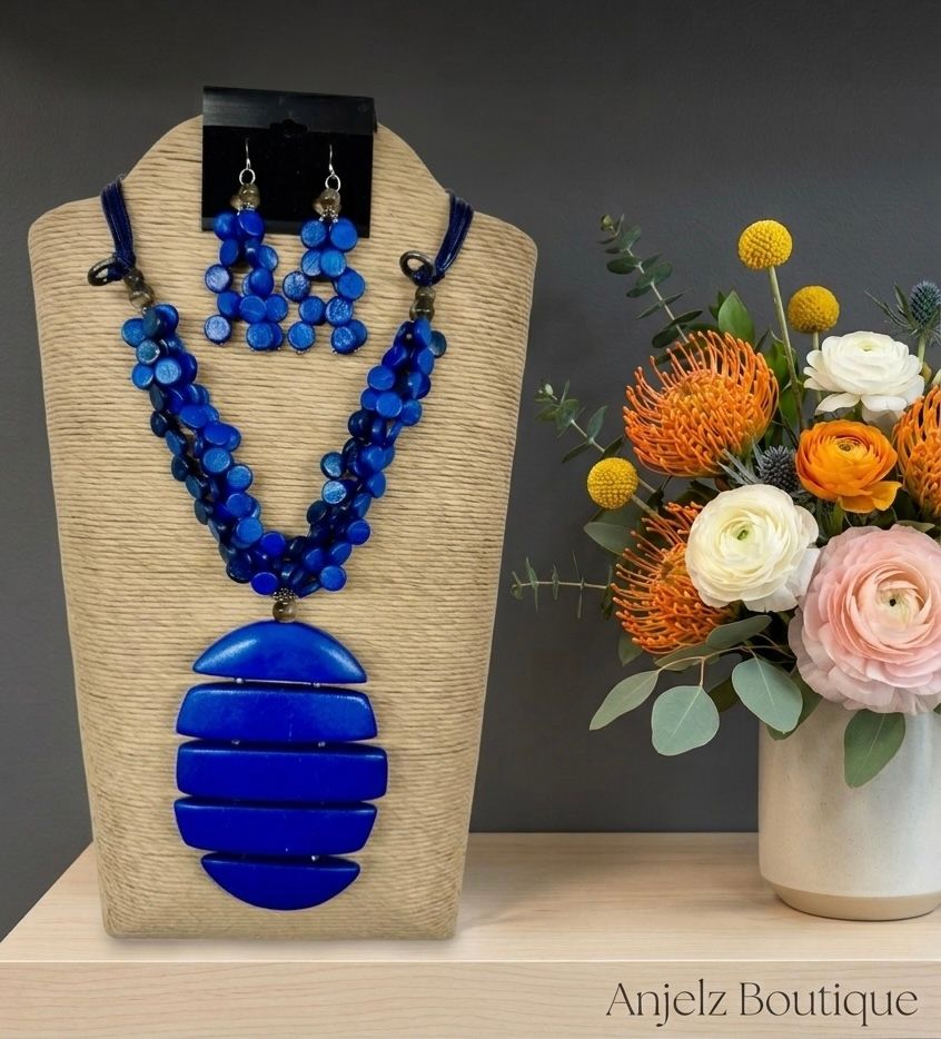 Blue Wax Cord Set