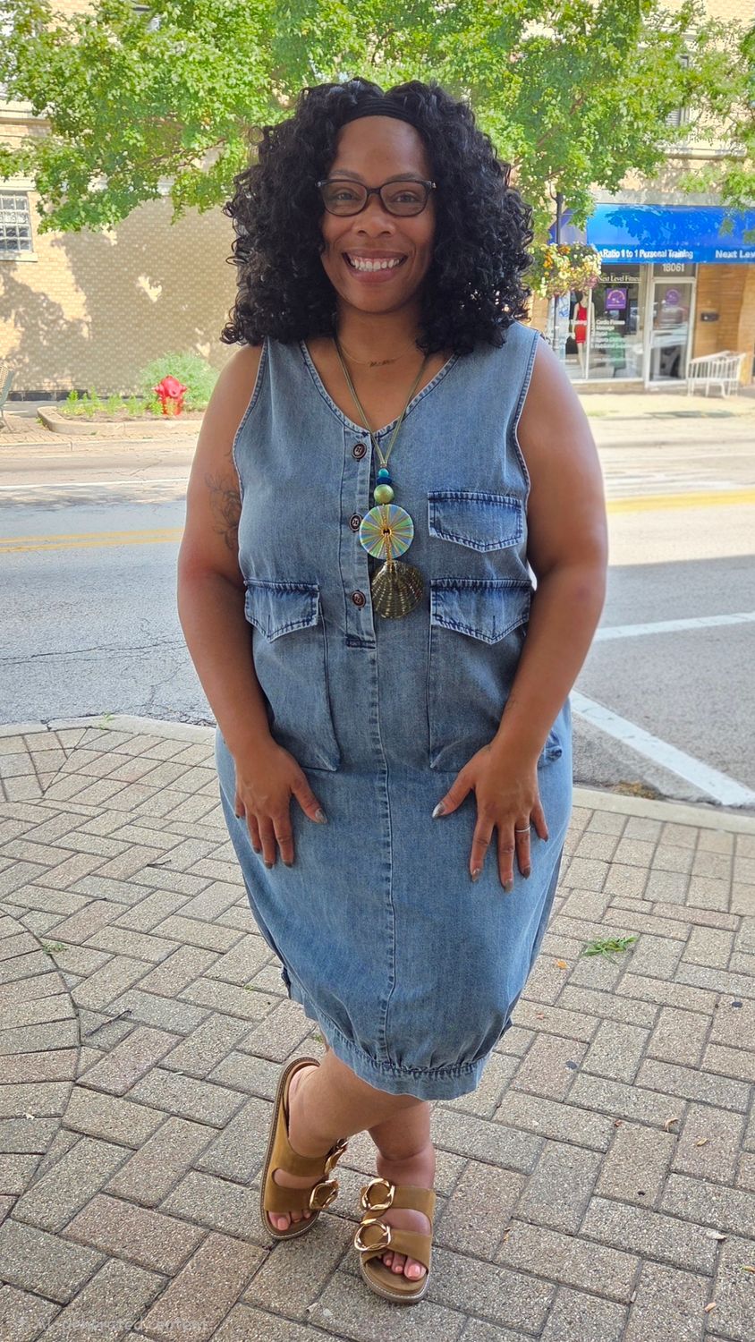 Denim Oversize Mini Maxi