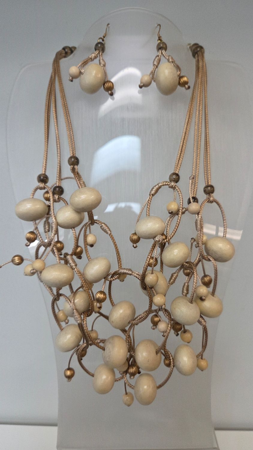 Mini Wooden Wax Necklace Set