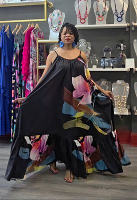 Floral Voluminous Maxi Dress