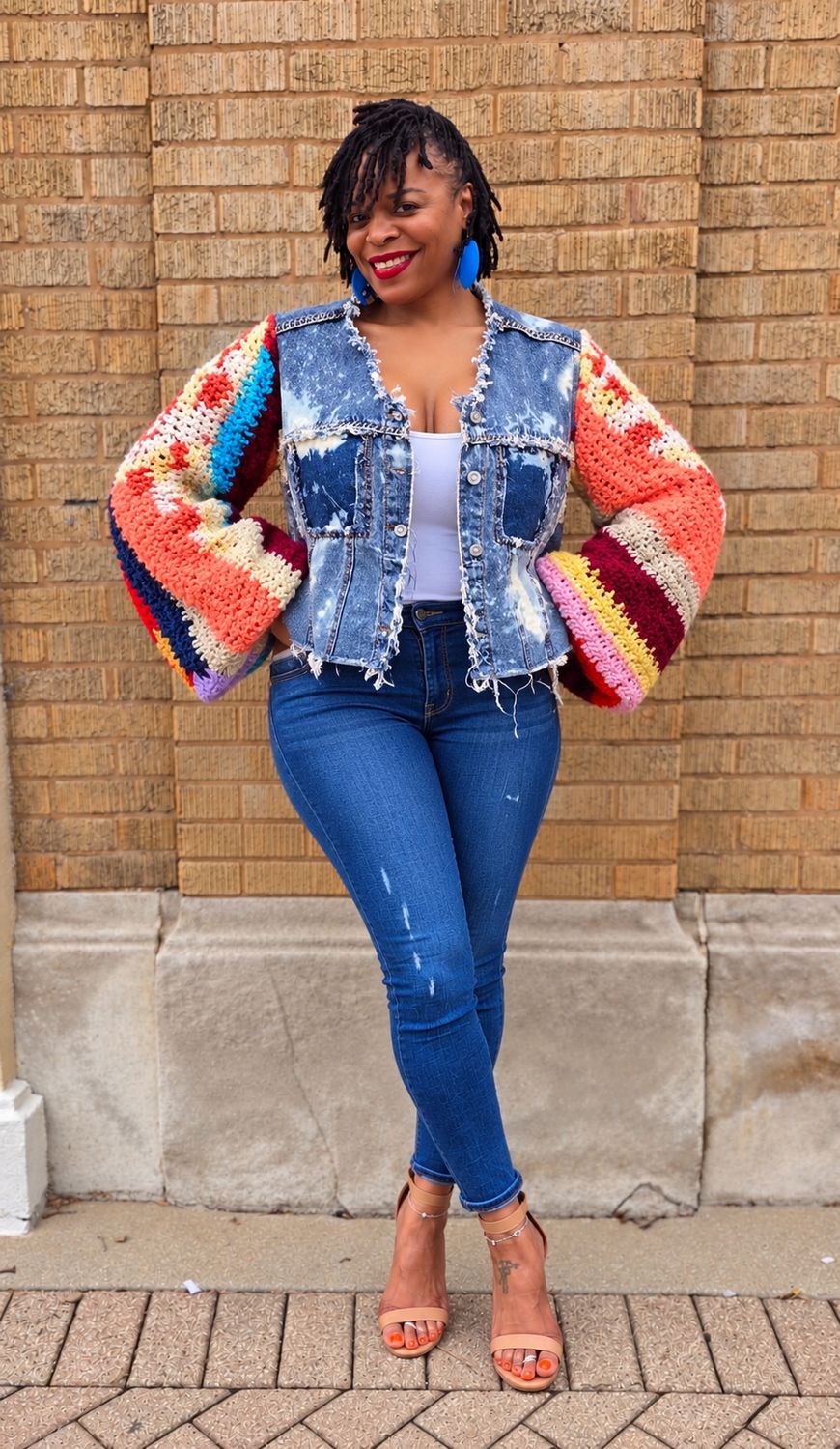 Distressed Crochet Jacket