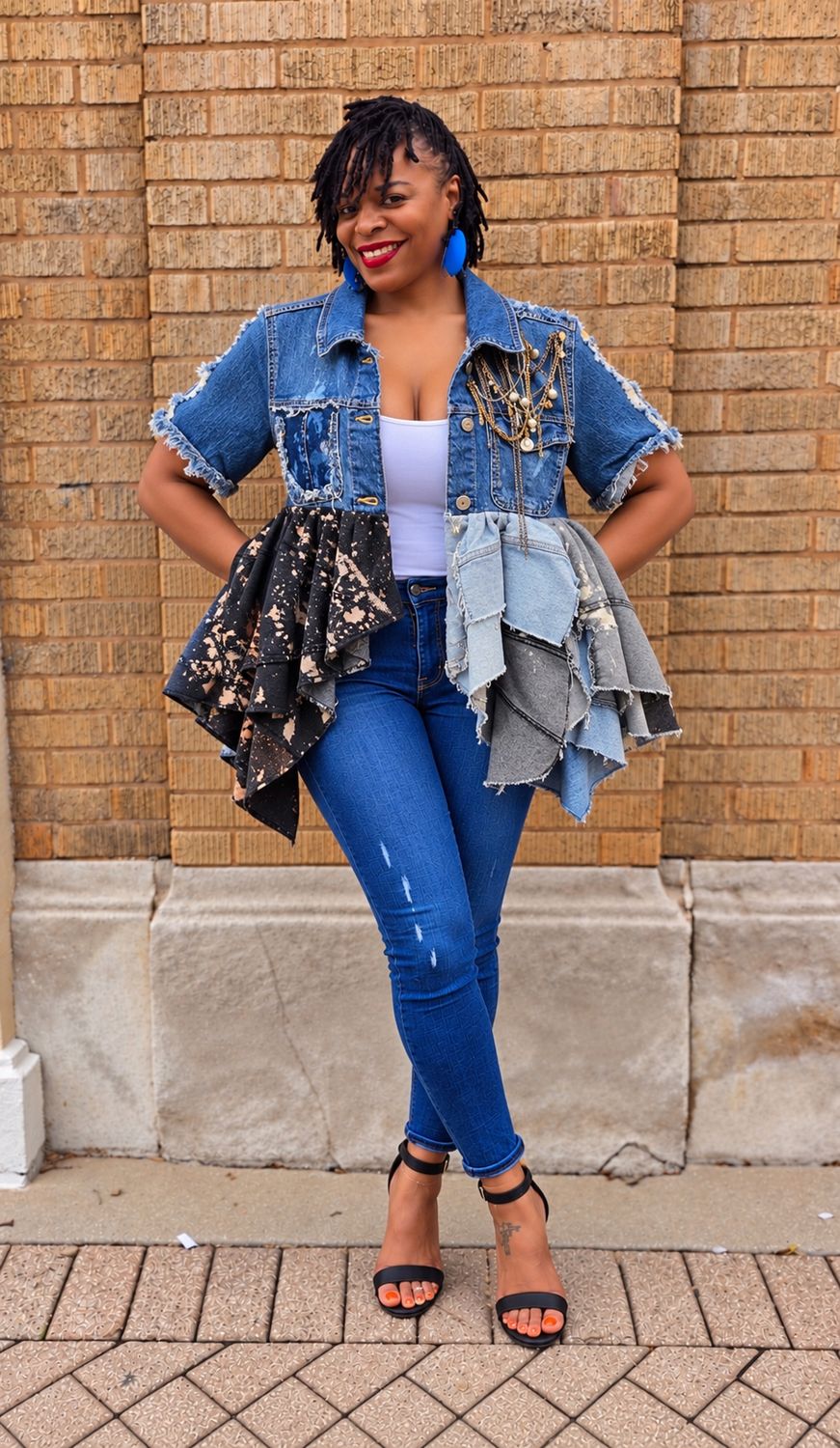 Distressed Junk Peplum