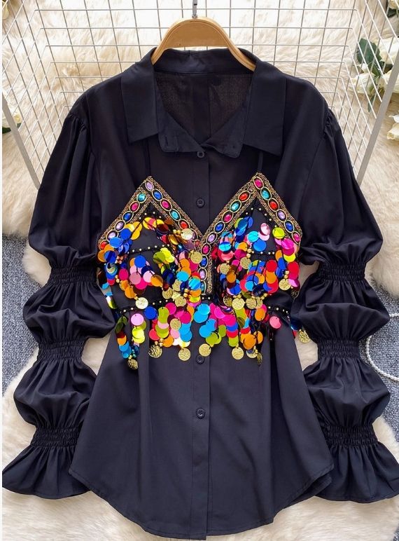 Sequin Embellished Blouse