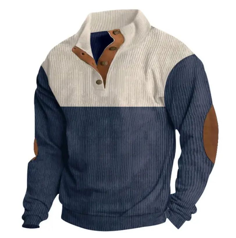Colorblock Corduroy Sweater