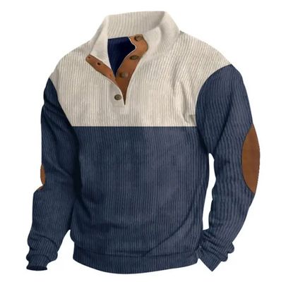 Colorblock Corduroy Sweater