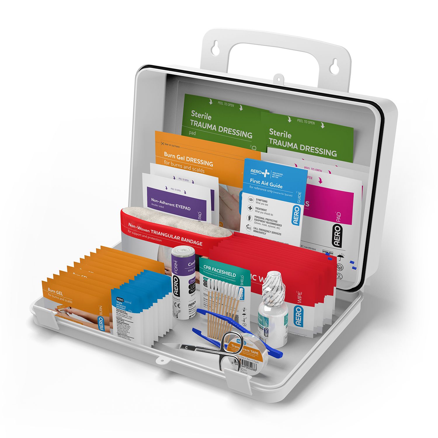 SUREFILL™ 25 ANSI 2021 A+ First Aid Kit - Weatherproof Plastic Case