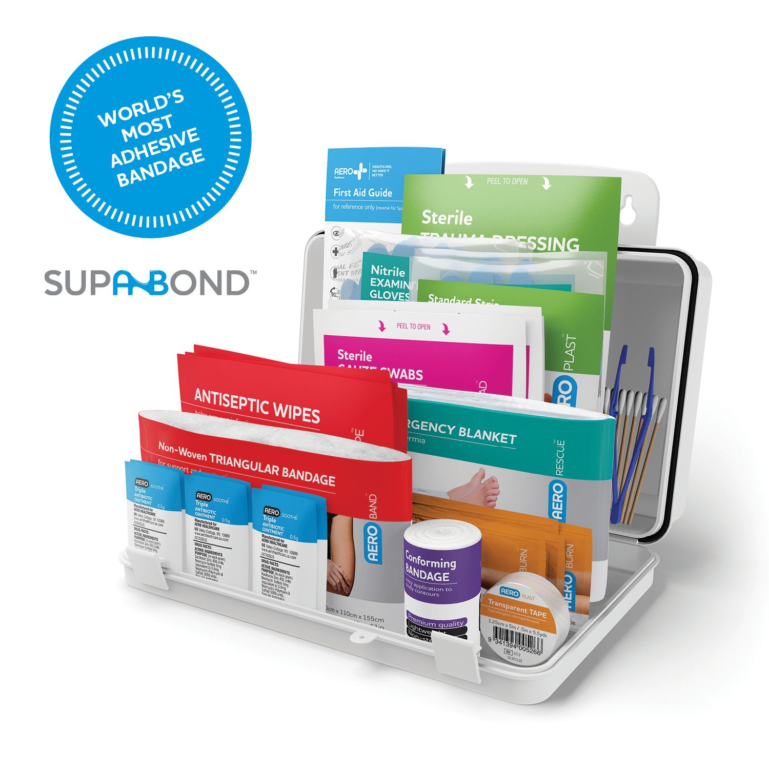 SUREFILL™ 10 Series First Aid Kit - Weatherproof Plastic Case