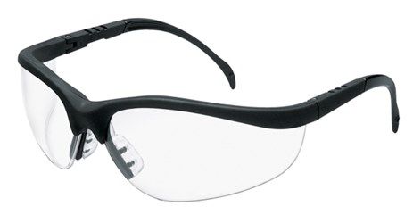 Klondike KD1, Matte Black Finish Frame, Clear Lens, 144/cs