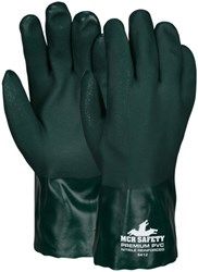 Green Sandy PVC, Double Dipped, 10" Jersey Lined