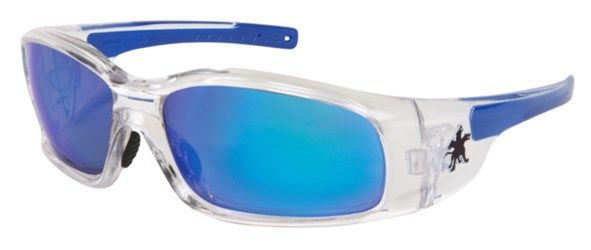 Swagger® Clear Frame with Blue Diamond Mirror Lenses