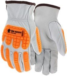 MCR Leather Work Gloves, Goatskin Leather, Impact 1, Puncture 3, 6dz/cs