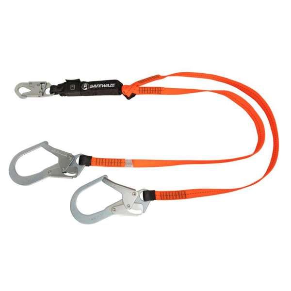 V-Line 6' WEB Lanyard: Dual Leg, Rebar Hooks