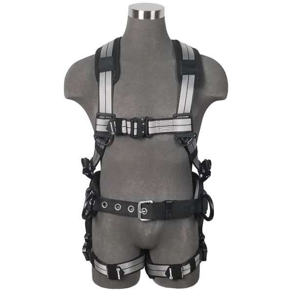 PRO+ Slate Construction Harness: Alu 3D, Alu QC Chest/Legs,