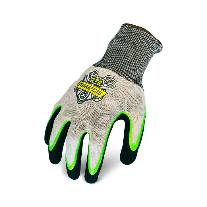 NITRO Knit Glove, Textured Nitrile Palm, Closed Cell Impermeadle, 15-Gauge Polvester/Soandex Knit, CutA1, PER PAR