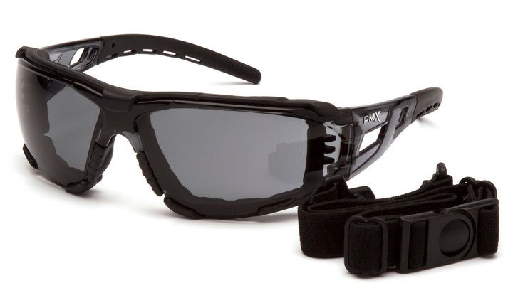 FYXATE, Gray H2MAX Anti-Fog Lens with Gray Temples, Spoggles, wI Strap