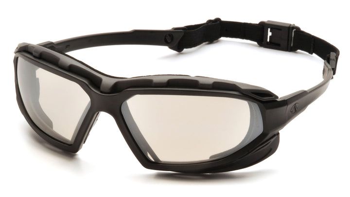 Higlander Plus, Indoor/Outdoor Mirror Anti-Fog Lens with Black/Gray Frame,  w/strap, spoggles