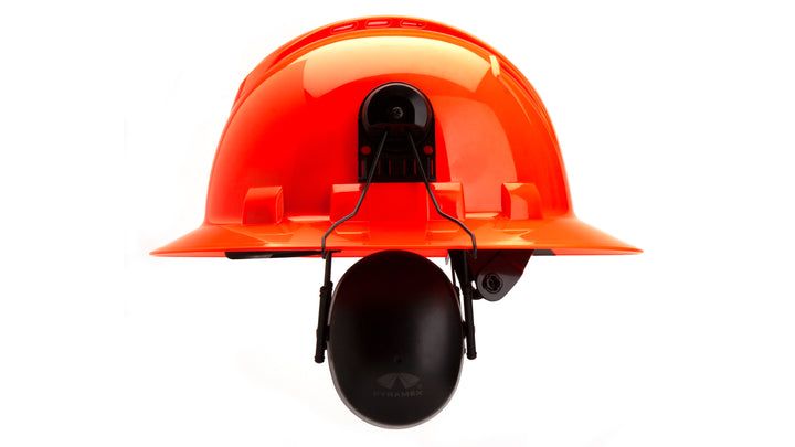Hard Hat Mounted Ear Muff, NRR 23dB, Full Brim