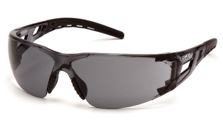 Fyxate Safety Glasses. Blk. Frame w/ Gray Anti-Fog Lens