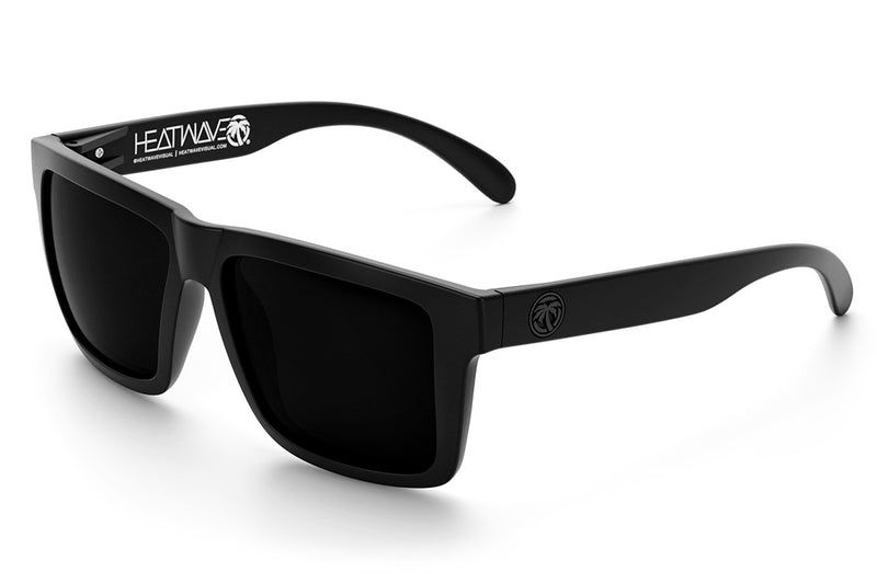 XL Vise Z87 Sunglasses: Ultra Black, Polarized Ultra Black Lens