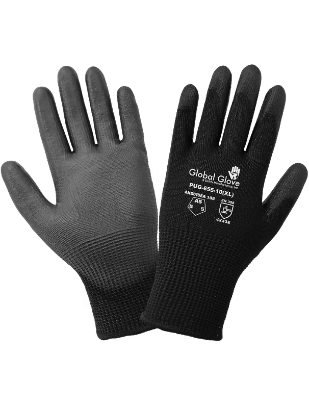 Global Gloves 13-Gauge Polyurethane Coated Cut A4, Puncture, Per Doz.