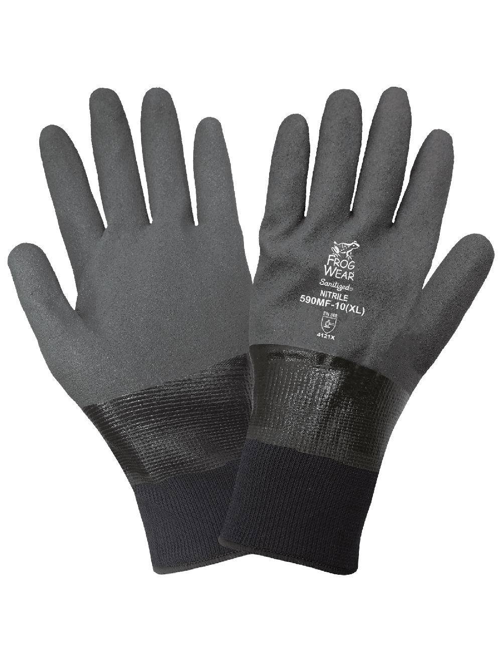 FrogWear® Fully-Coated Mach Finish Nitrile Waterproof Gloves, 13 Gauge, 11 in Length, Per Dozen