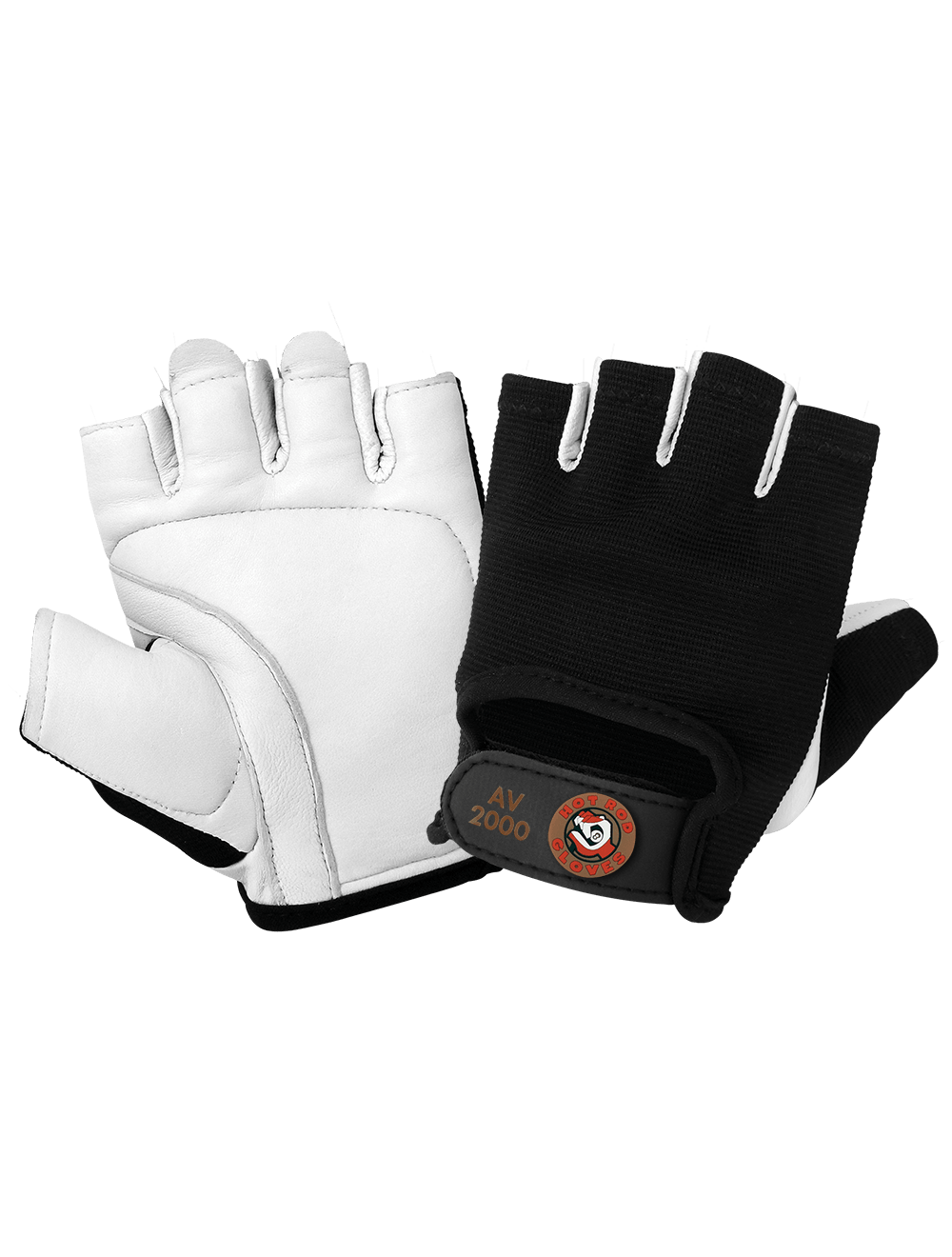 Fingerless Premium-Grade Grain Goatskin Palm Gloves, Anti-Shock/Vibration Palm (Per Pair)