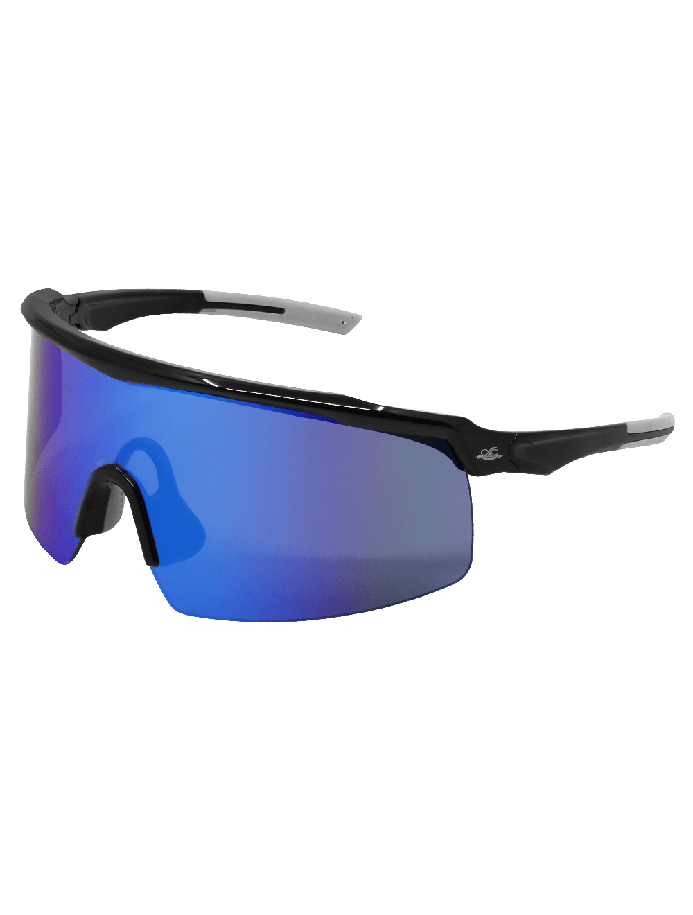 Whipray™ Blue Mirror Anti-Fog, Shiny Black Frame