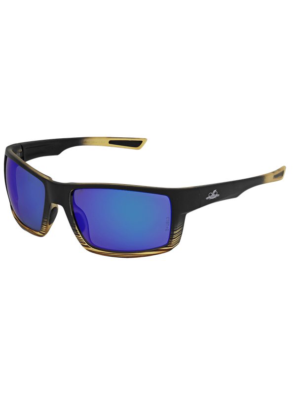 Sawfish™ Blue Mirror Performance Fog Technology Polarized Lens, Tortoise/Black Frame