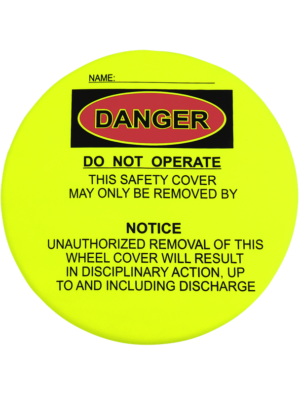FrogWear® HV High-Visibility Yellow/Green Steering Wheel Lockout Cover