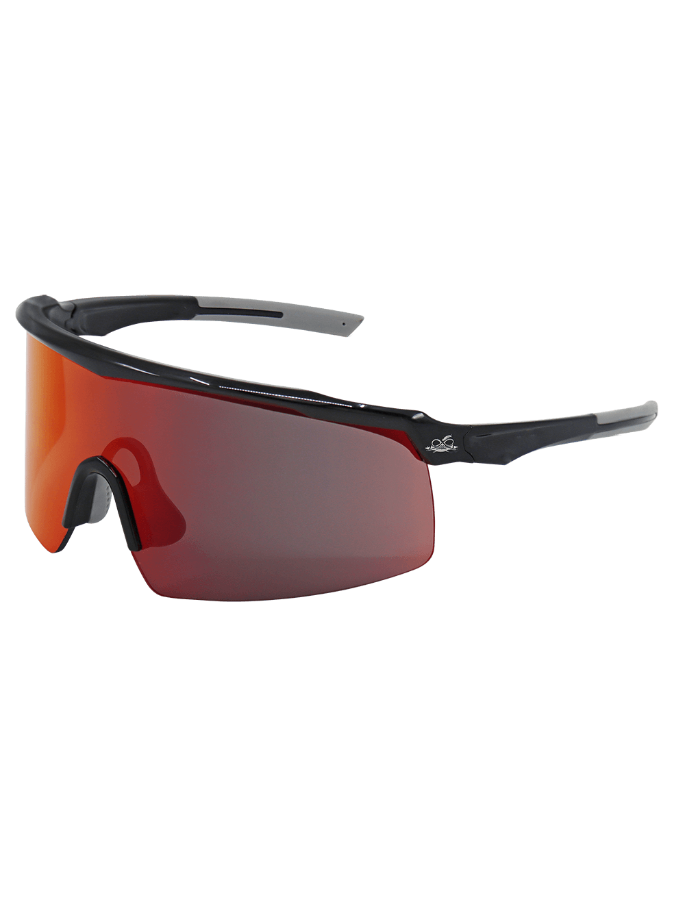 Whipray™ Red Mirror Lens, Performance Fog, Shiny Black Frame