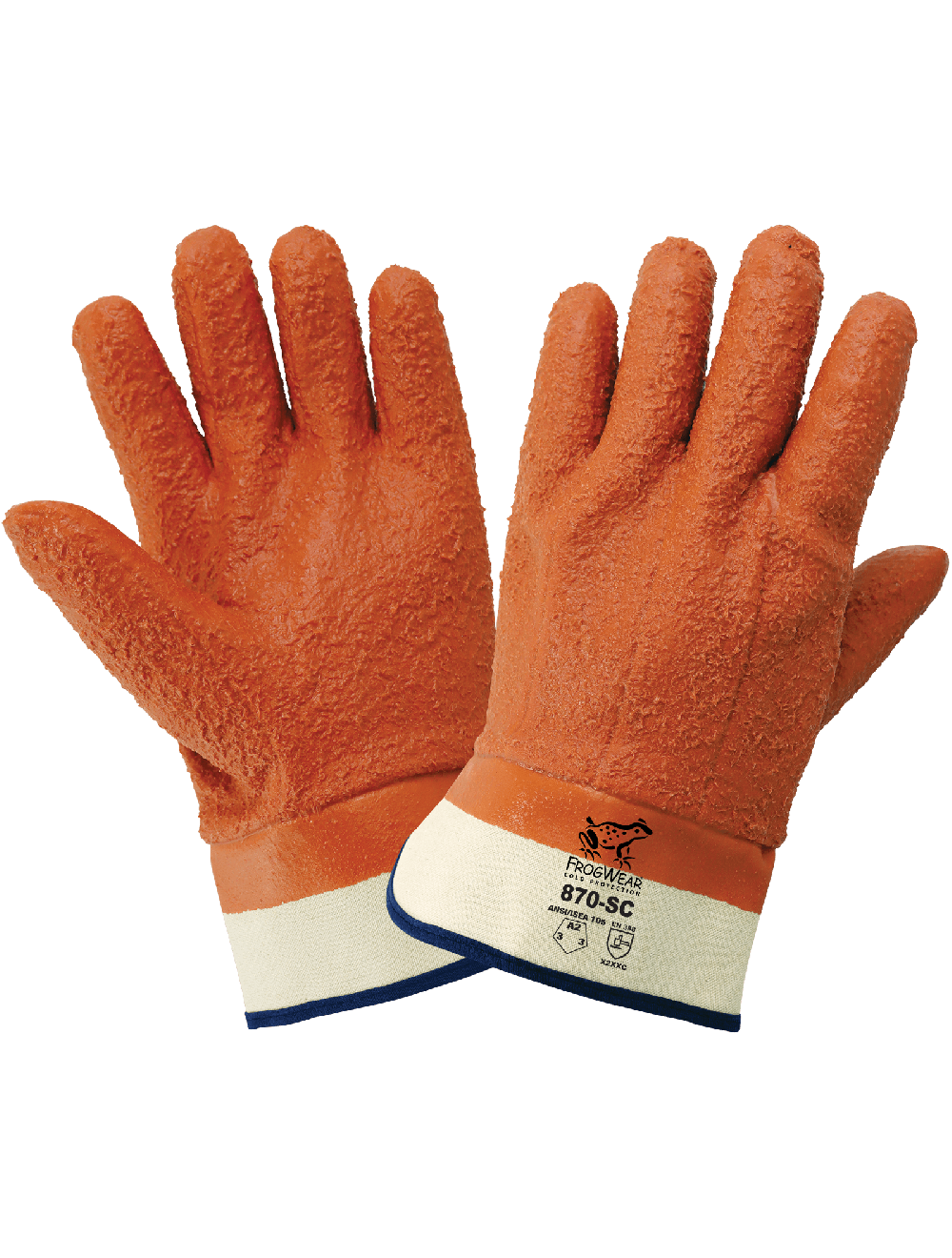 FrogWear® Cold Protection, Fuel Glove, Rough Finish PVC Cut A2, LPG, Per Pair