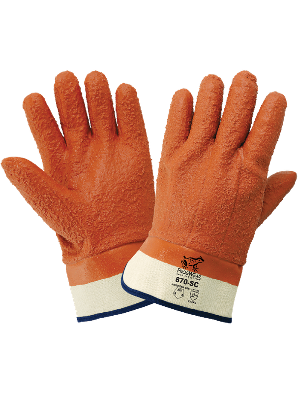 FrogWear® Cold Protection, Fuel Glove, Rough Finish PVC Cut A2, LPG, Per Pair