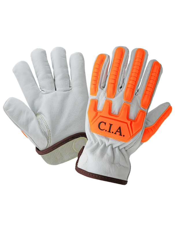 High-Visibility Cut A7, Impact 2, Puncture 5, Buffalo Leather Drivers Gloves