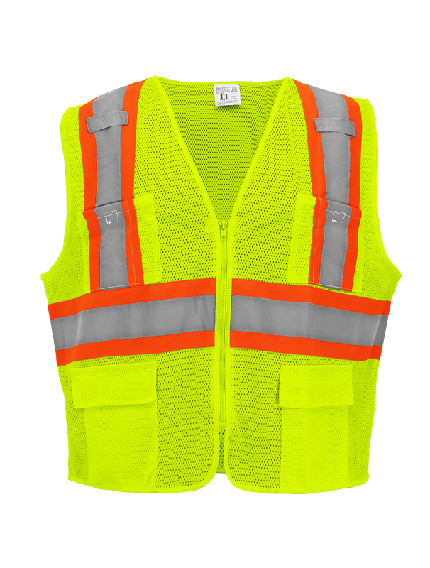 FrogWear® HV - Lightweight Mesh Surveyor's Safety Vest Class 2