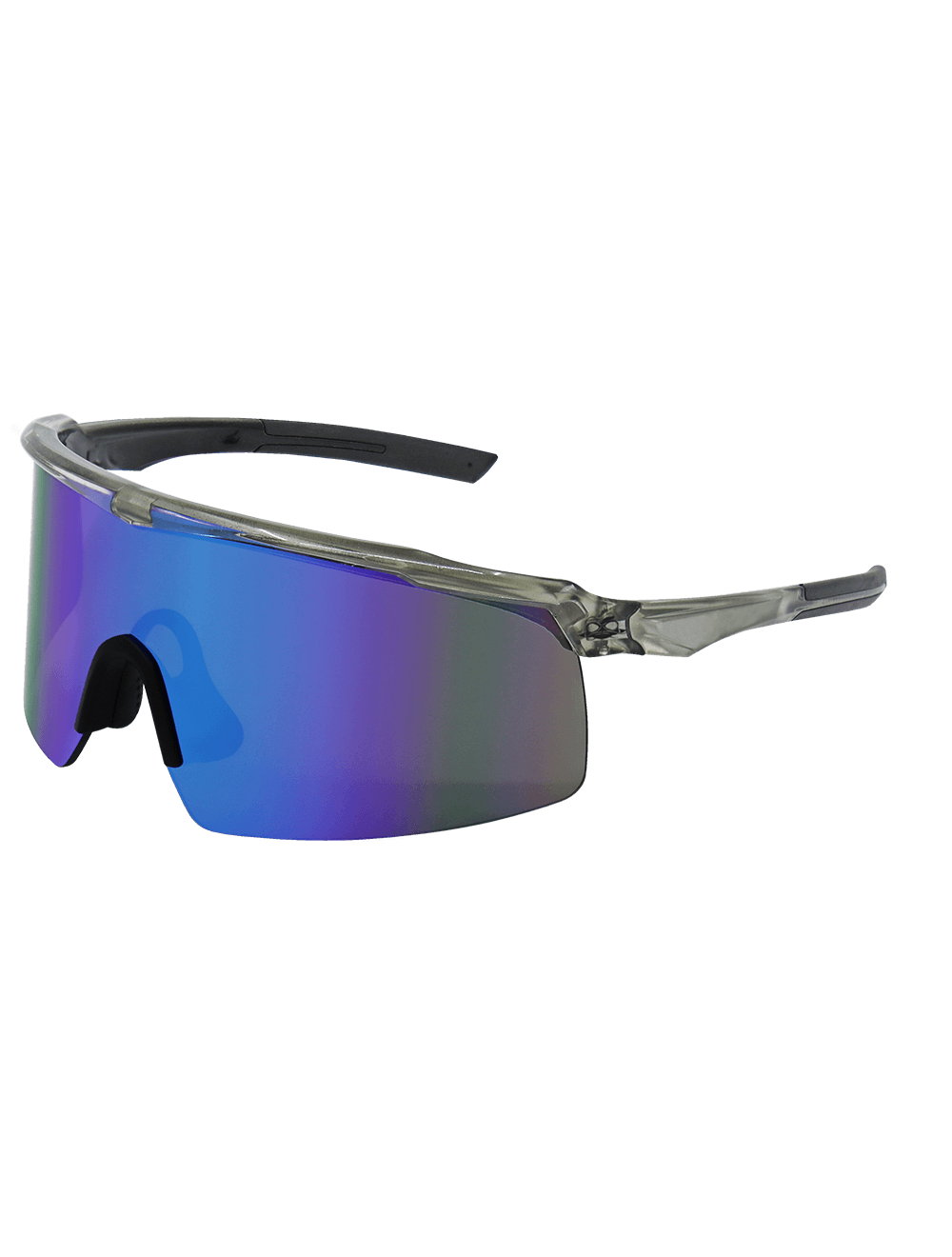 Whipray™ Blue Mirror Polarized, Performance Fog, Silver Inlay Frame