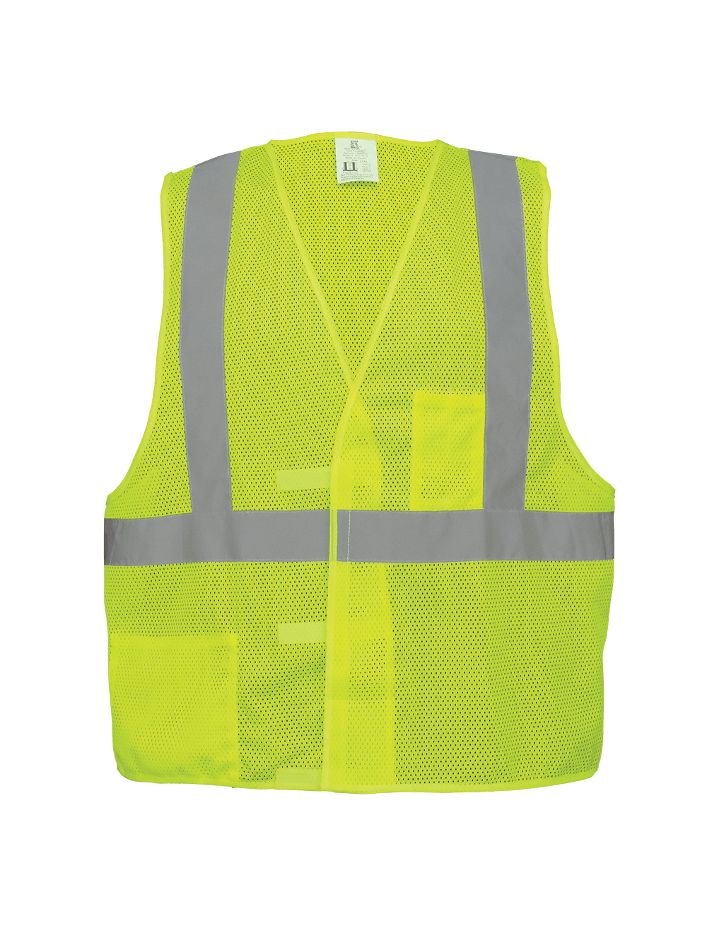 FrogWear® HV - ANSI Class 2 Lightweight Yellow/Green Mesh Polyester Safety Vest, Hook & Loop Closure