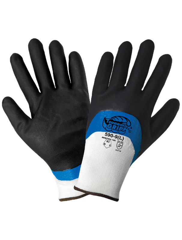 Tsunami Grip - Double-Dipped Nitrile Coated Gloves (Per Dozen)