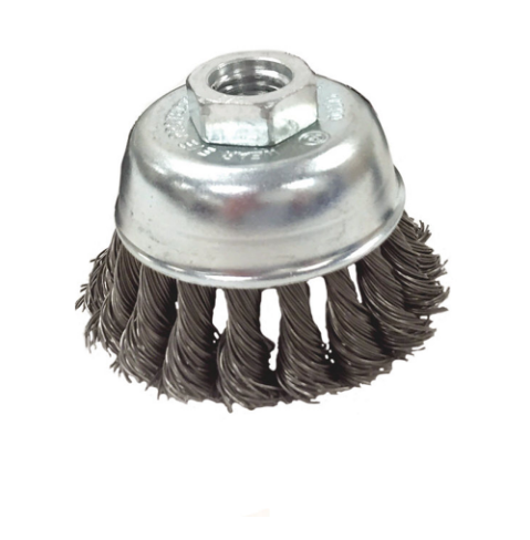 2-3/4" x 5/8"-11 Premium Knot Cup Brushes, 10/bx, 60/cs