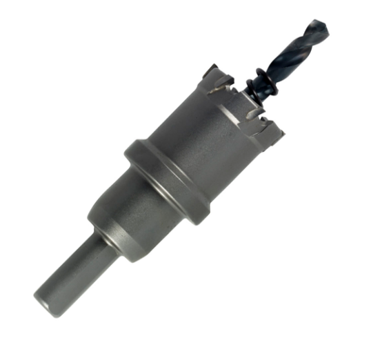 champion carbidee tipped hole cutter, 1 Cut Depth, spring Loaded Pilot, 3/8 Shank