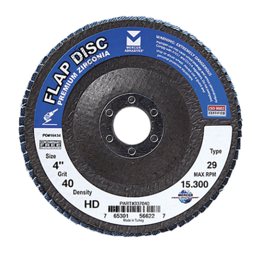 Type 29 Zirconia Flap Discs (Dia = 4 1/2)