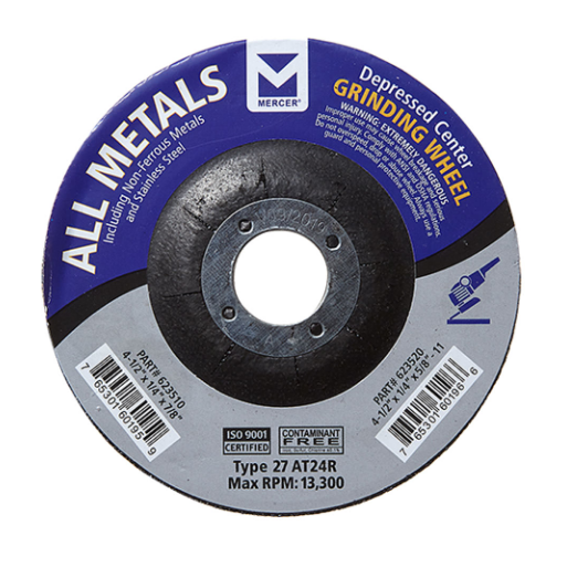 Types 27 Depressed Center Grinding Wheels - 1/4"