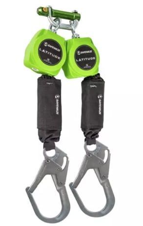 SafeWaze 6' Web Dual-Leg Retractable with Steel Rebar Hooks, SRL