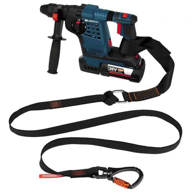 Squids 3129 Tool Lanyard - Double-Locking Swivel Carabiner and Loop - 40lbs