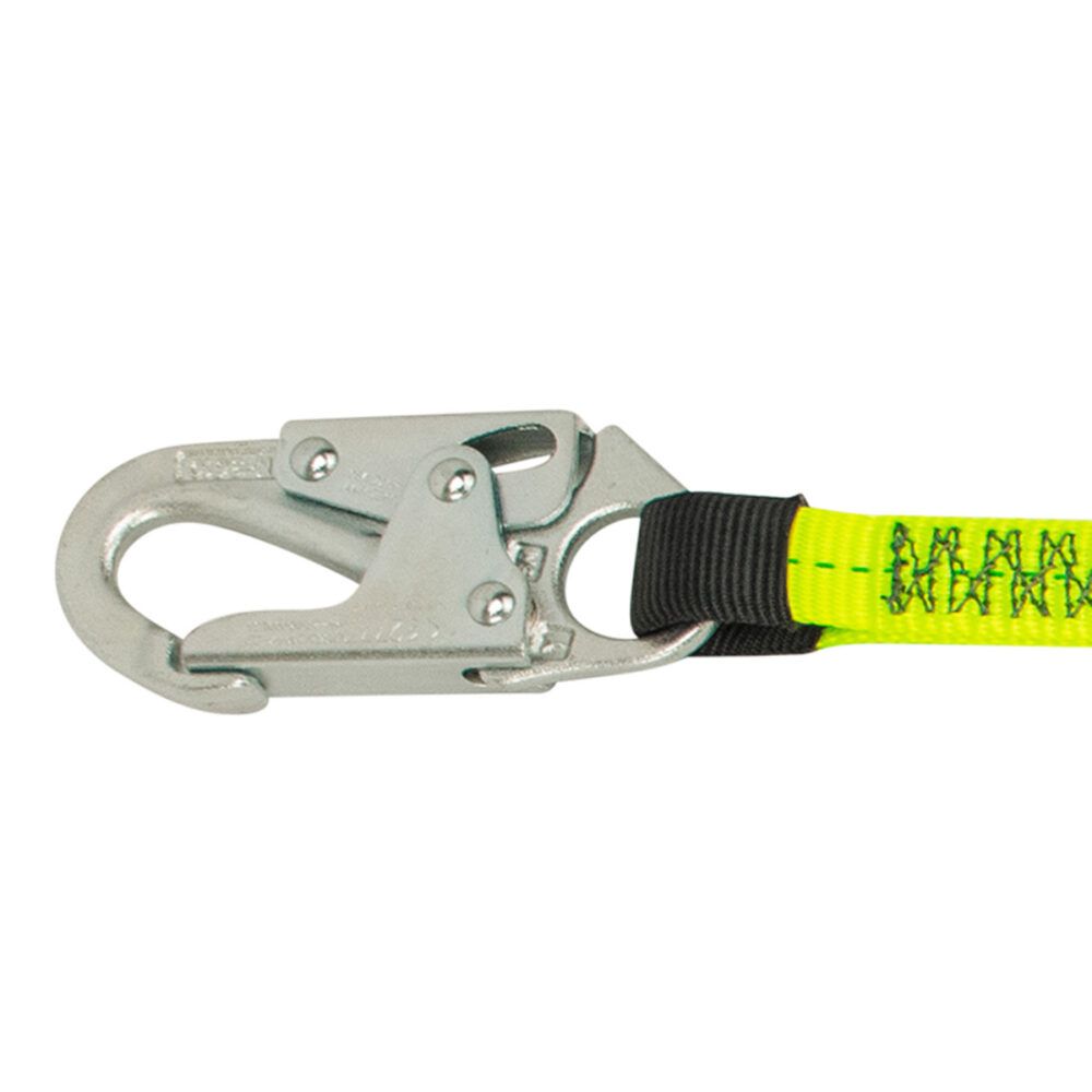6' Single-Leg, Adjustable Web Positioning Lanyard, adjusts from 4' to 6', snap hook on each end