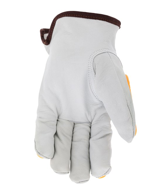 MCR Leather Work Gloves, Goatskin Leather, Impact 1, Puncture 3, 6dz/cs