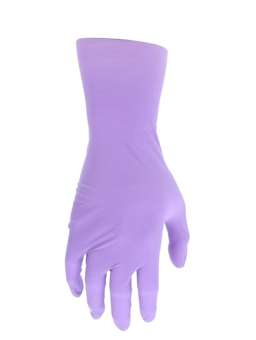 ChemTech Nitrile Neoprene and Latex Blend Disposable Gloves, Lilac 6 mil